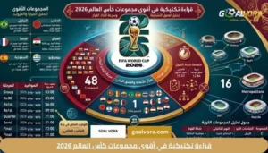 تحليل مجموعات كأس العالم 2026: من يملك التشكيلة الأقوى وسرعة اتخاذ القرار؟ 1 قراءة تكتيكية في أقوى مجموعات كأس العالم 2026