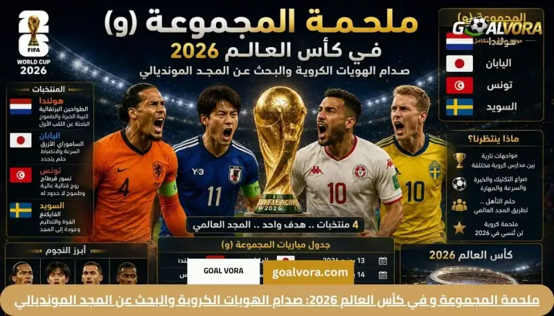 ملحمة المجموعة و في كأس العالم 2026: صدام الهويات الكروية والبحث عن المجد المونديالي