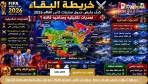 ⚔️ خريطة البقاء: كيف يفرض جدول مباريات كأس العالم 2026 تحديات تكتيكية ومناخية قاتلة؟